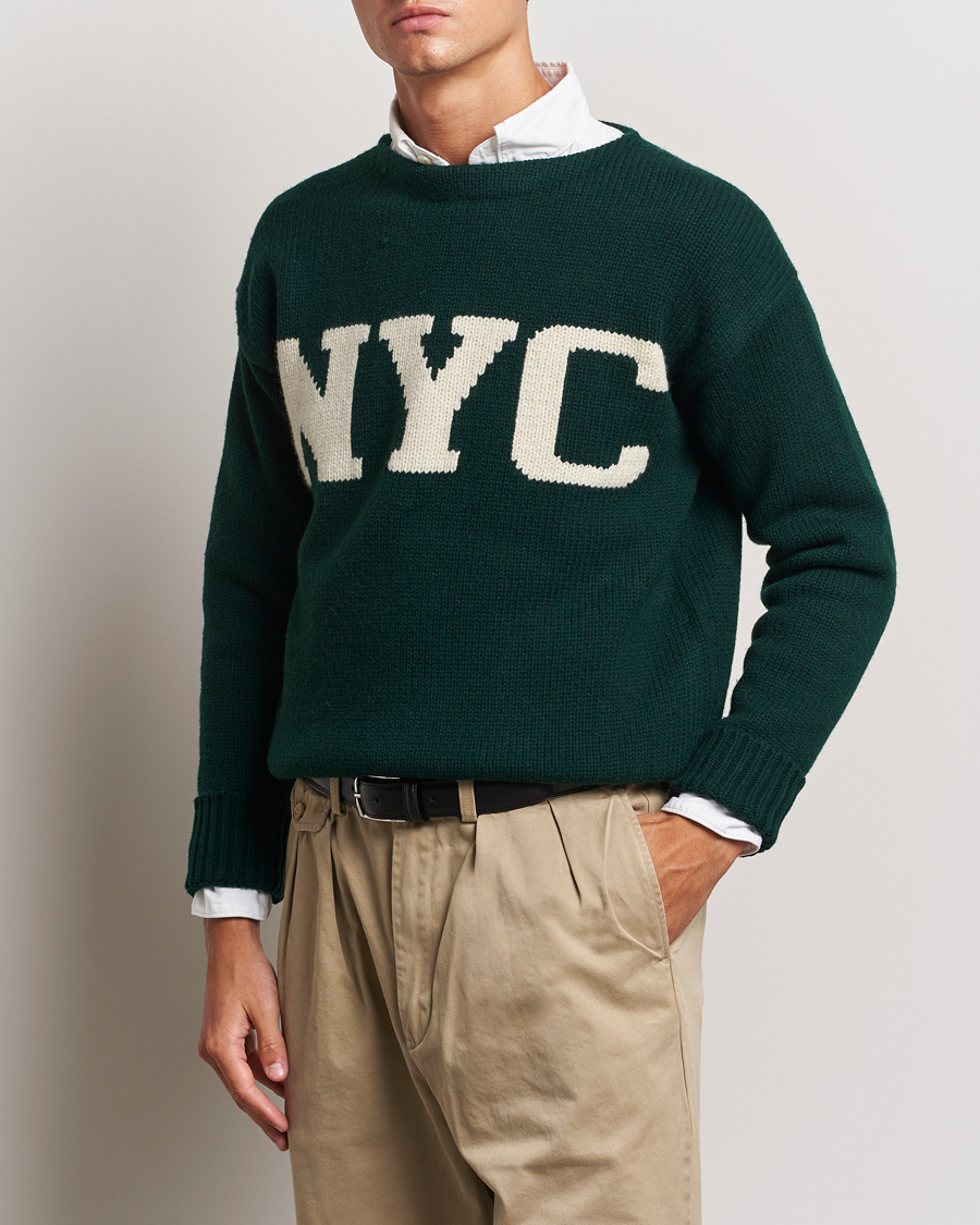 Herr | Tröjor | Polo Ralph Lauren | NYC Knitted Sweater Moss Agate