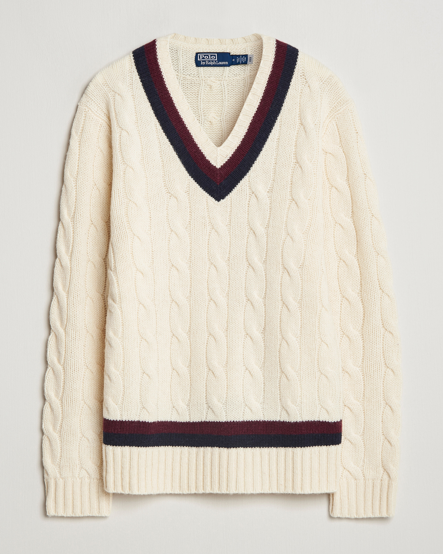 Herr | Tröjor | Polo Ralph Lauren | Wool Cricket Sweater Cream