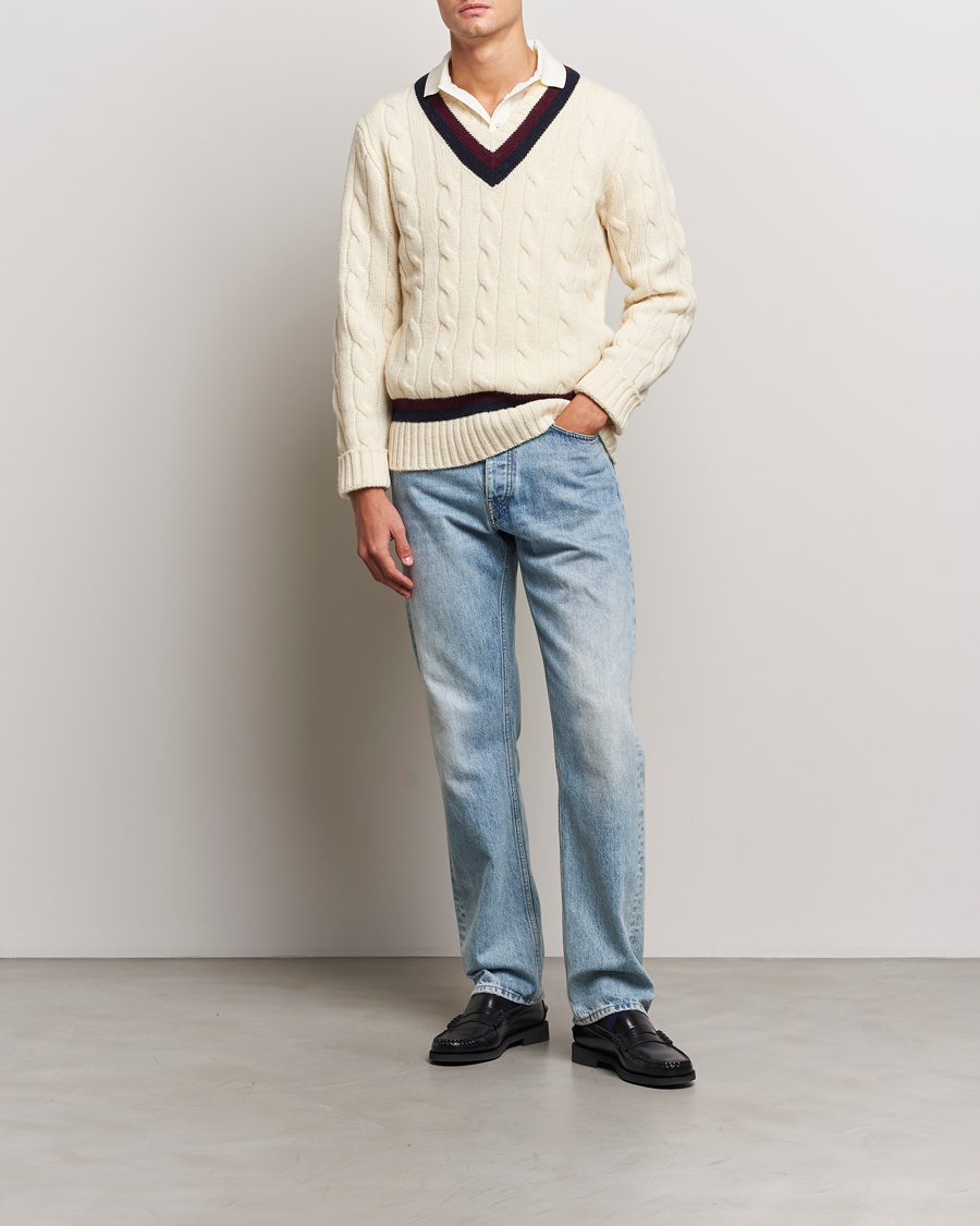 Herr | Tröjor | Polo Ralph Lauren | Wool Cricket Sweater Cream