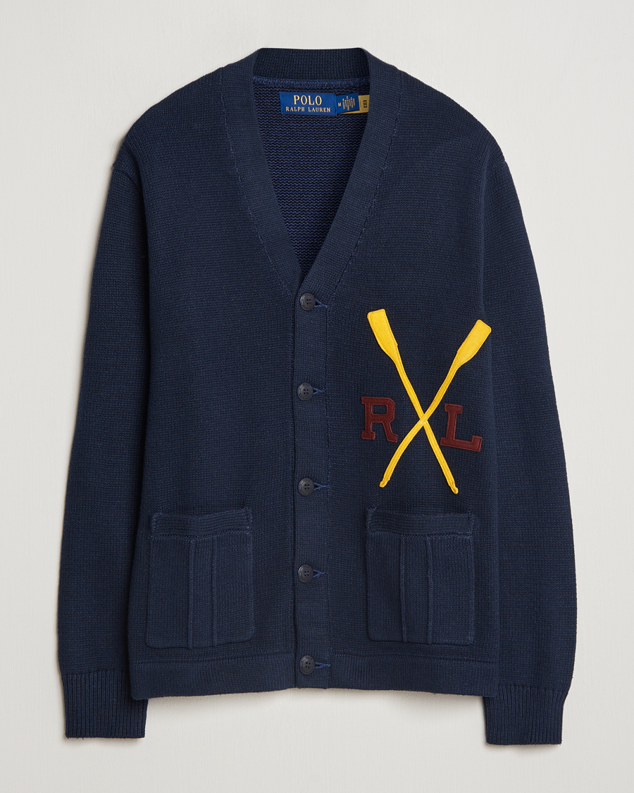 Herr | Tröjor | Polo Ralph Lauren | RL Rowing Knitted Cardigan Aviator Navy
