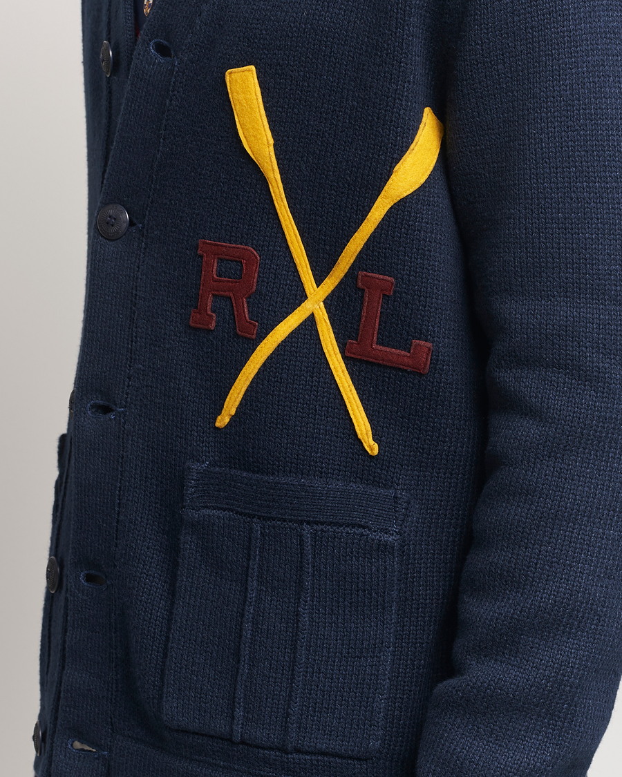 Herr | Tröjor | Polo Ralph Lauren | RL Rowing Knitted Cardigan Aviator Navy