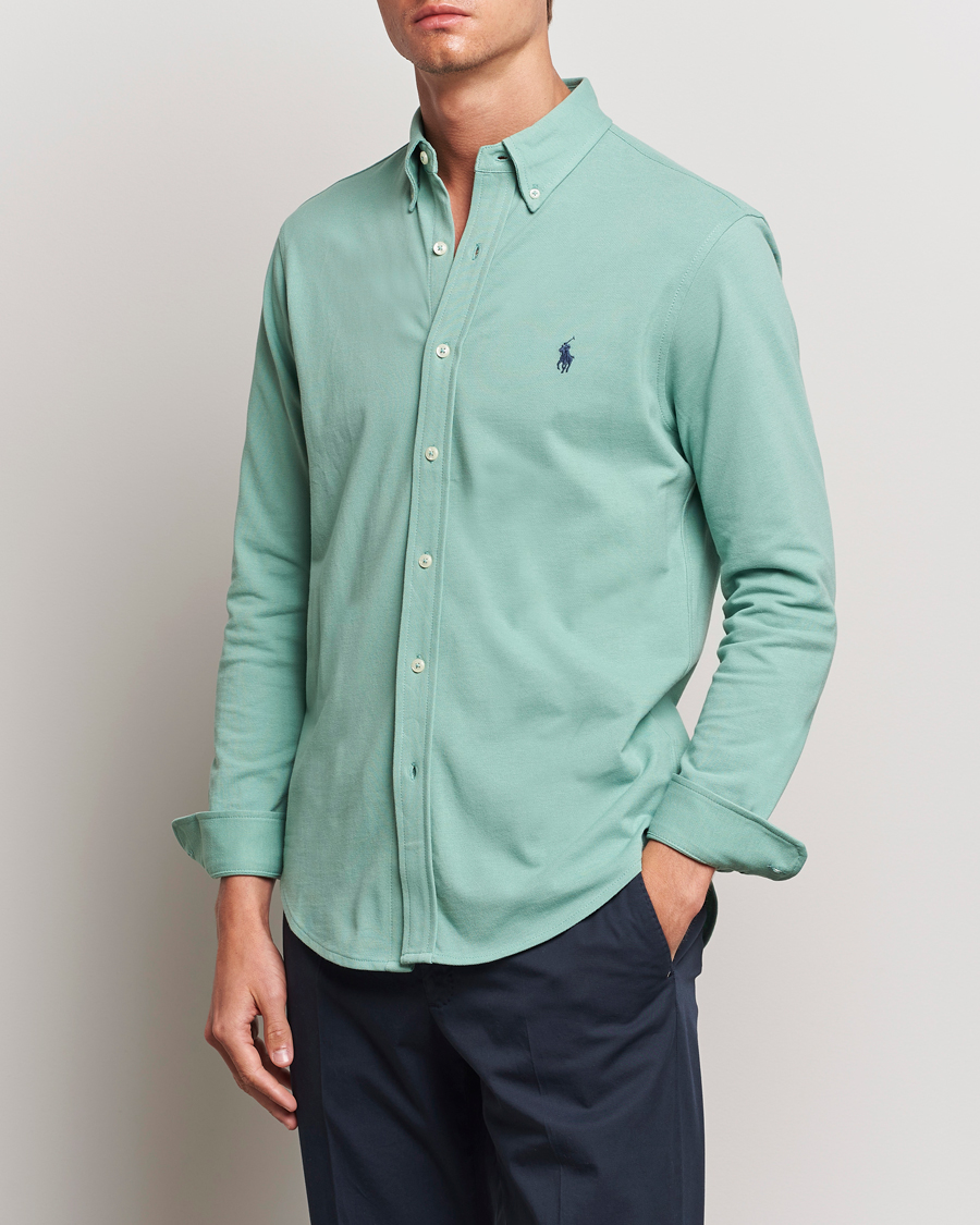 Herr | Pikéskjortor | Polo Ralph Lauren | Featherweight Mesh Shirt Faded Mint