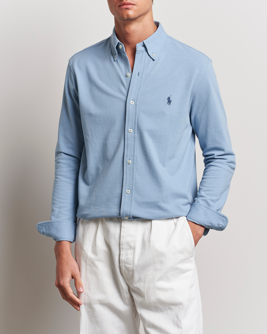 Herr | Skjortor | Polo Ralph Lauren | Featherweight Mesh Shirt Vessel Blue