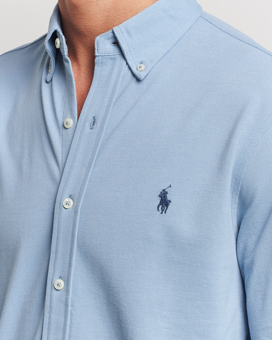 Herr | Skjortor | Polo Ralph Lauren | Featherweight Mesh Shirt Vessel Blue