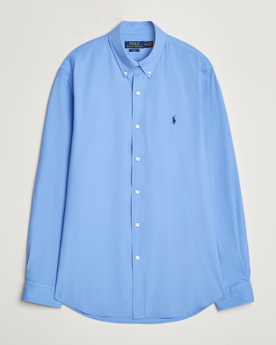 Herr | Skjortor | Polo Ralph Lauren | Slim Fit Poplin Shirt Harbor Island Blue