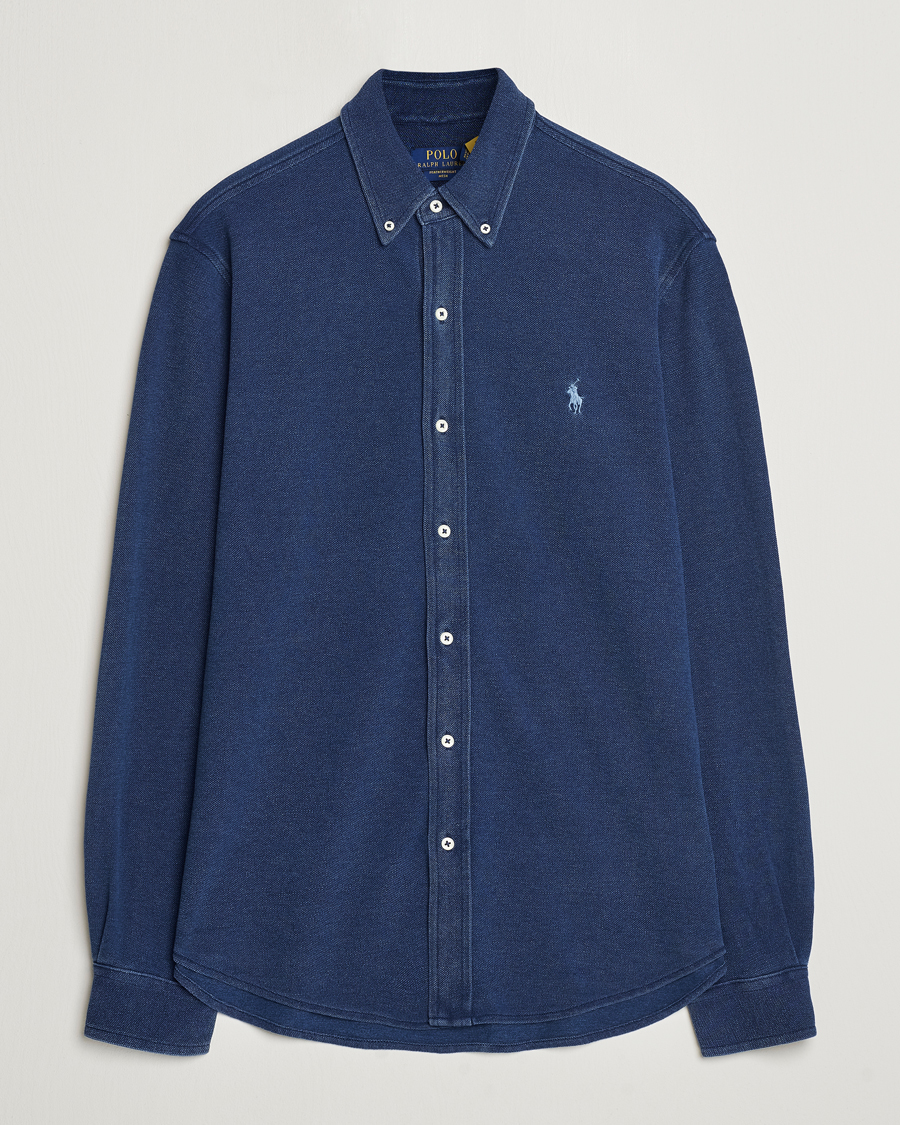 Herr | Skjortor | Polo Ralph Lauren | Featherweight Mesh Shirt Dark Indigo