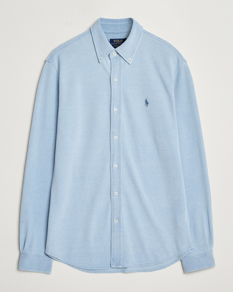 Herr | Skjortor | Polo Ralph Lauren | Featherweight Mesh Shirt Light Indigo