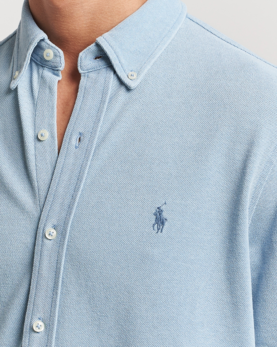 Herr | Skjortor | Polo Ralph Lauren | Featherweight Mesh Shirt Light Indigo