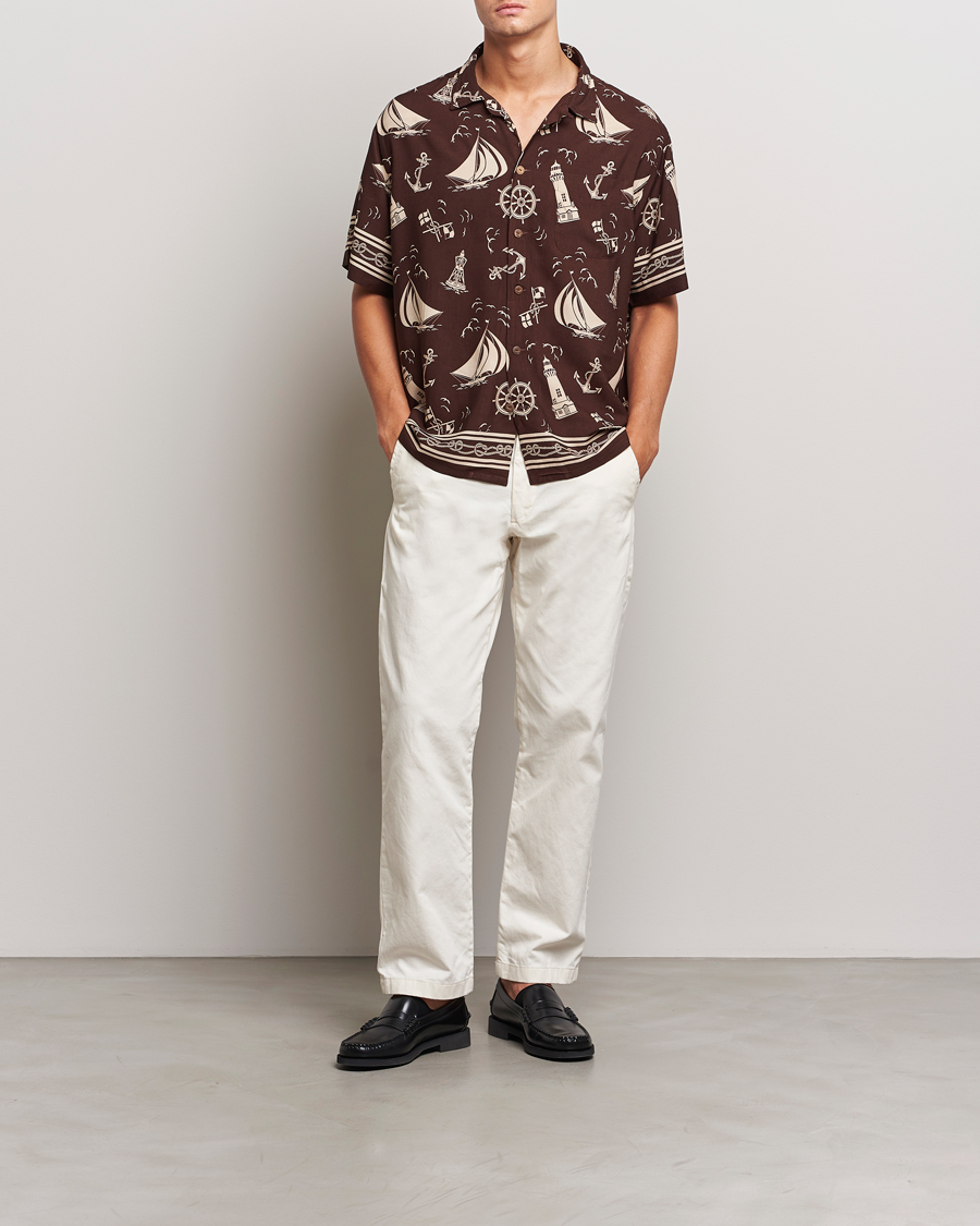 Herr | Skjortor | Polo Ralph Lauren | Printed Rayon Short Sleeve Shirt Captins Convo