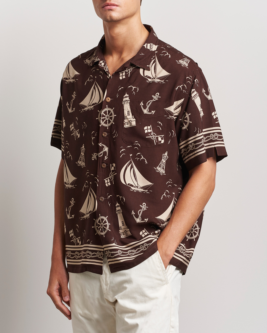 Herr | Skjortor | Polo Ralph Lauren | Printed Rayon Short Sleeve Shirt Captins Convo