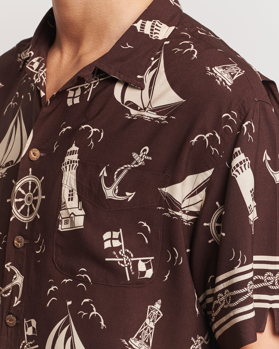 Herr | Skjortor | Polo Ralph Lauren | Printed Rayon Short Sleeve Shirt Captins Convo