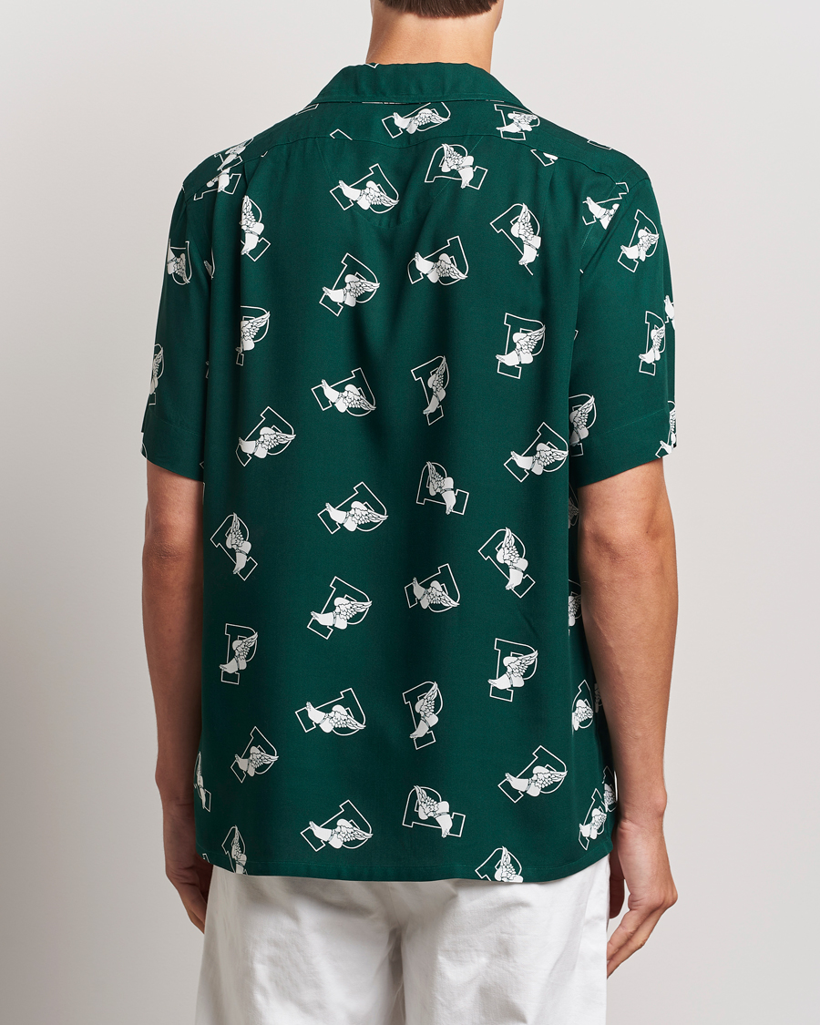 Herr | Skjortor | Polo Ralph Lauren | Printed P Wing Short Sleeve Shirt Toss Green