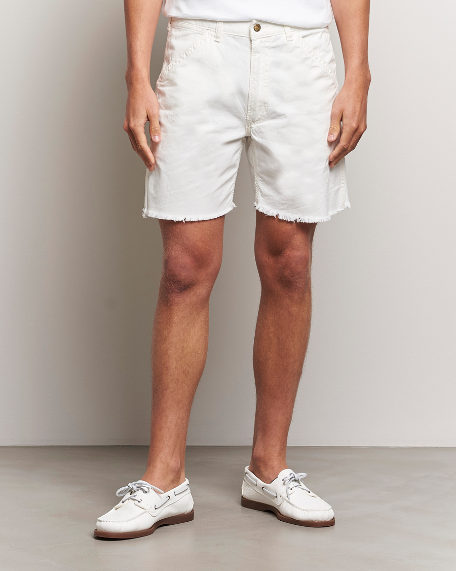 Herr | Senast inkommet | Polo Ralph Lauren | Garment Dyed Rustic Worker Shorts Deckwash White