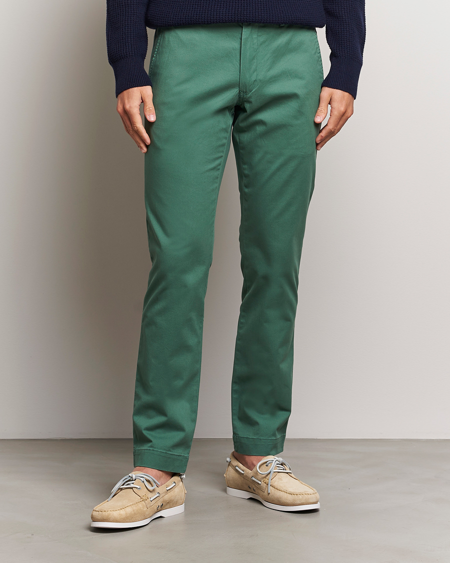 Herr | Kläder | Polo Ralph Lauren | Slim Fit Stretch Chinos Washed Forest