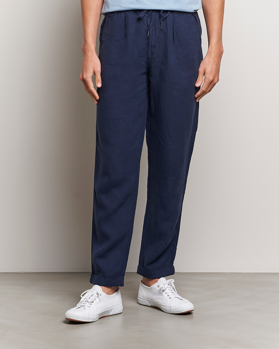 Herr | Byxor | Polo Ralph Lauren | Prepster Linen Trousers Newport Navy
