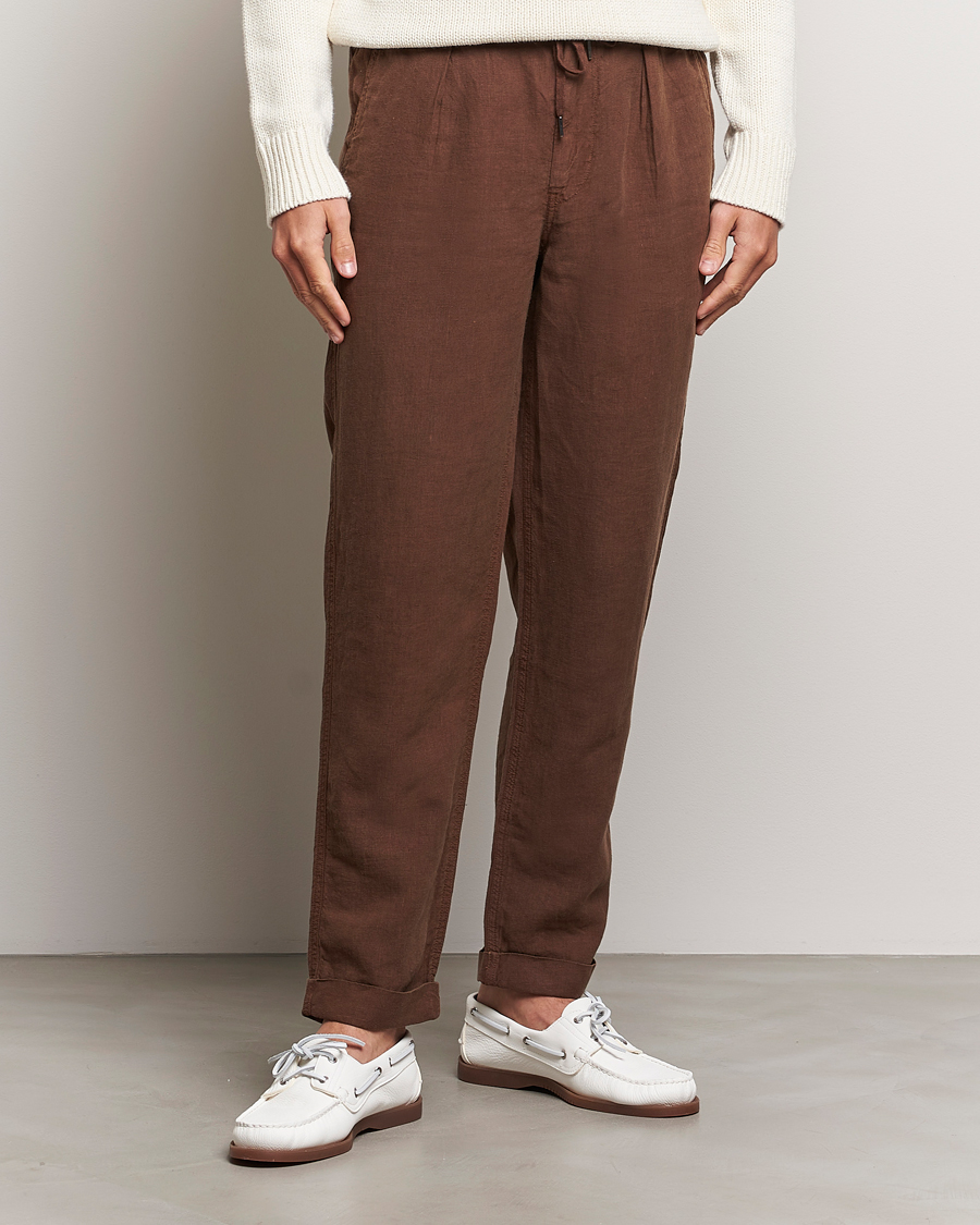 Herr |  | Polo Ralph Lauren | Prepster Linen Trousers Chocolate Mousse