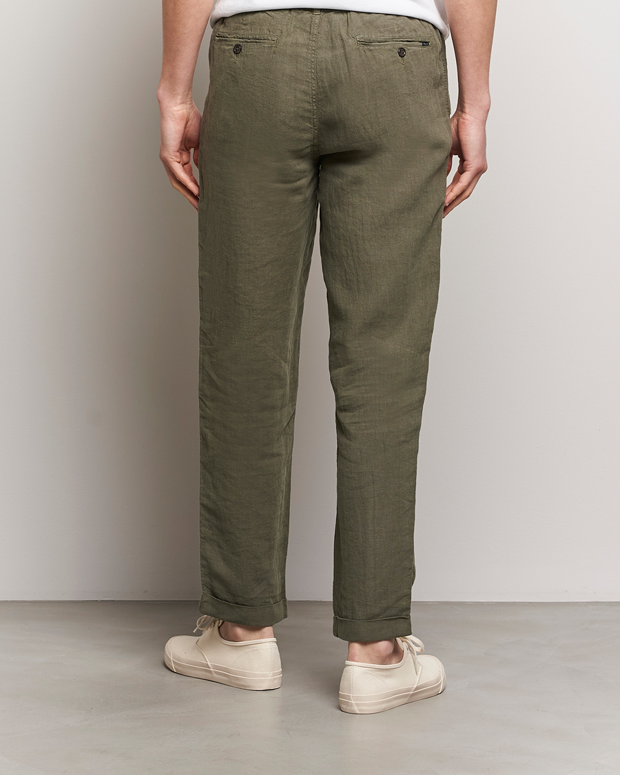 Herr | Byxor | Polo Ralph Lauren | Prepster Linen Trousers Thermal Green