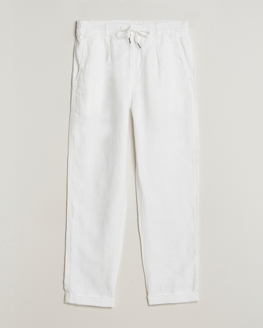 Herr | Byxor | Polo Ralph Lauren | Prepster Linen Trousers Ceramice White