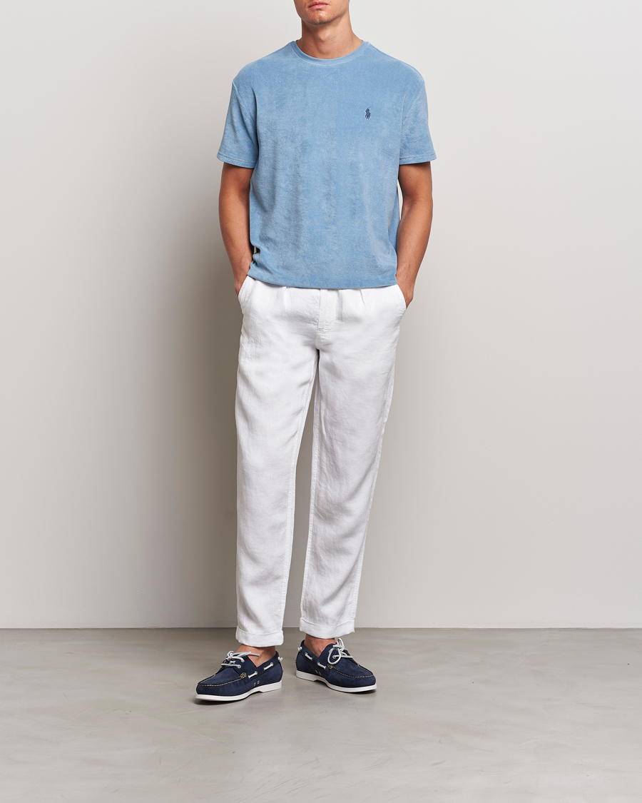 Herr | Byxor | Polo Ralph Lauren | Prepster Linen Trousers Ceramice White