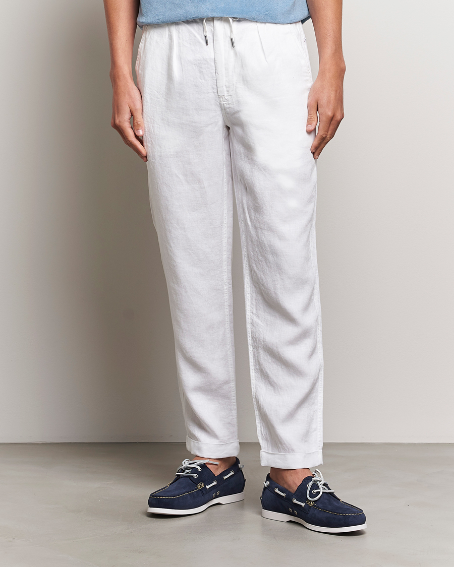 Herr | Preppy Authentic | Polo Ralph Lauren | Prepster Linen Trousers Ceramice White