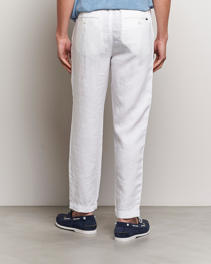 Herr | Byxor | Polo Ralph Lauren | Prepster Linen Trousers Ceramice White