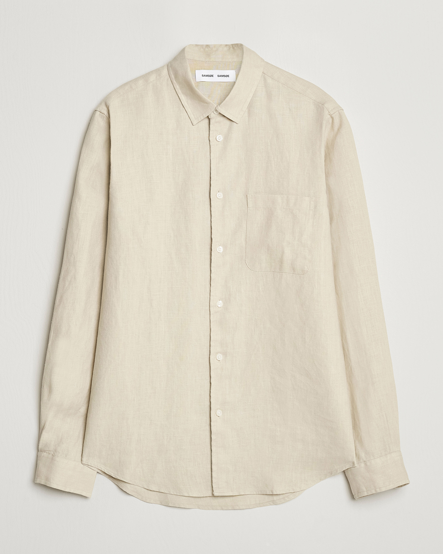 Herr | Skjortor | Samsøe Samsøe | Liam Linen Shirt Castle Wall