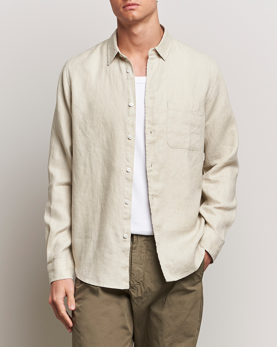 Herr | Casual | Samsøe Samsøe | Liam Linen Shirt Castle Wall