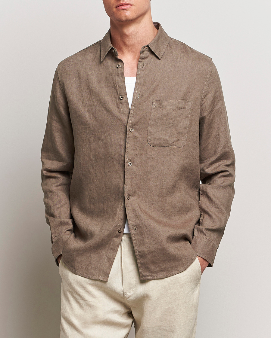 Herr | Casual | Samsøe Samsøe | Liam Linen Shirt Bungee Cord