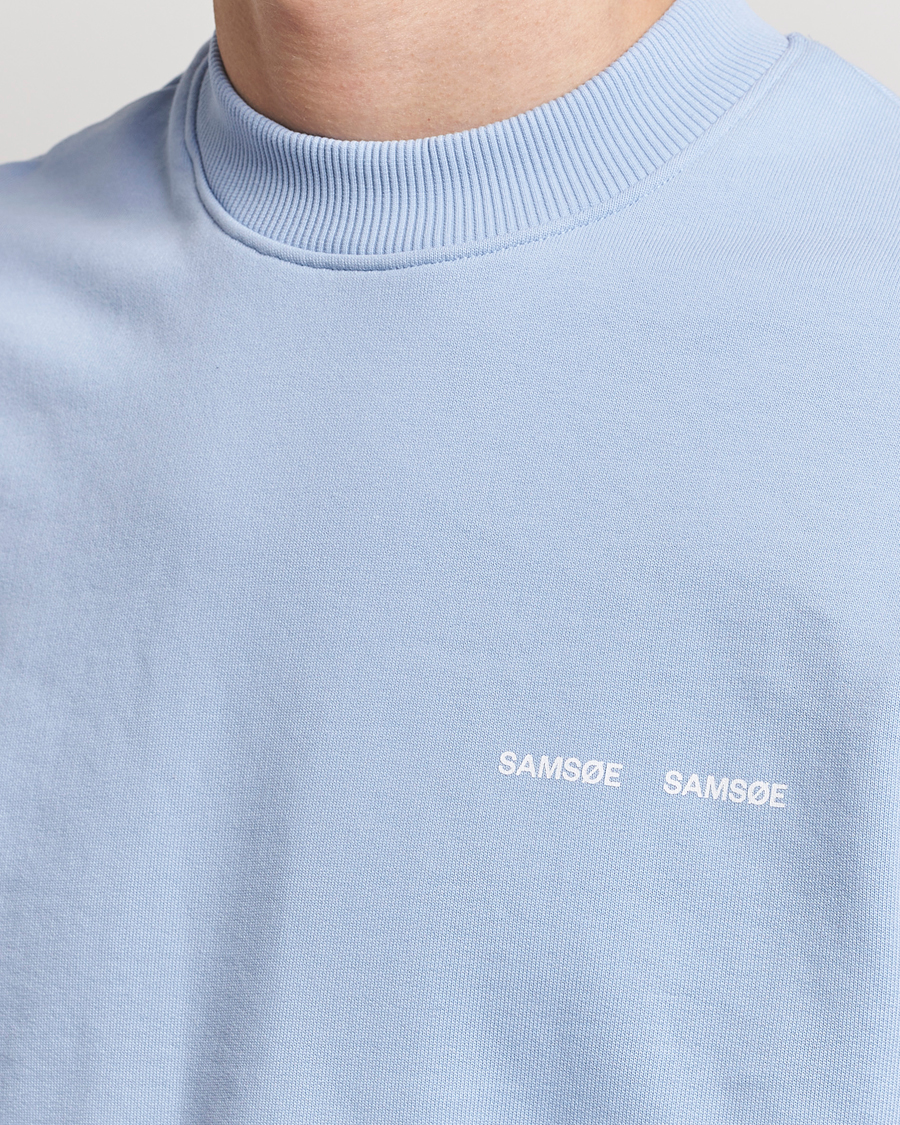 Herr | Tröjor | Samsøe Samsøe | Norsbro Crew Neck Sweatshirt Brunnera Blue