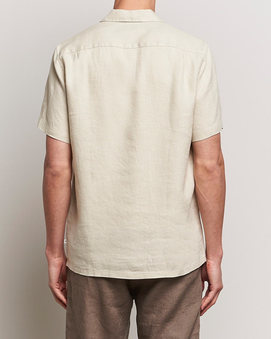 Herr | Skjortor | Samsøe Samsøe | Saavan Linen Short Sleeve Shirt Castle Wall