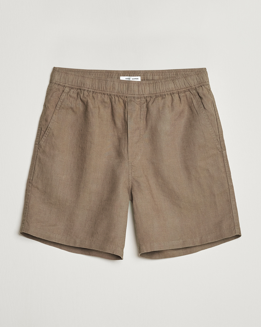 Herr | Shorts | Samsøe Samsøe | Sajabari Linen Drawstring Shorts Bungee Cord