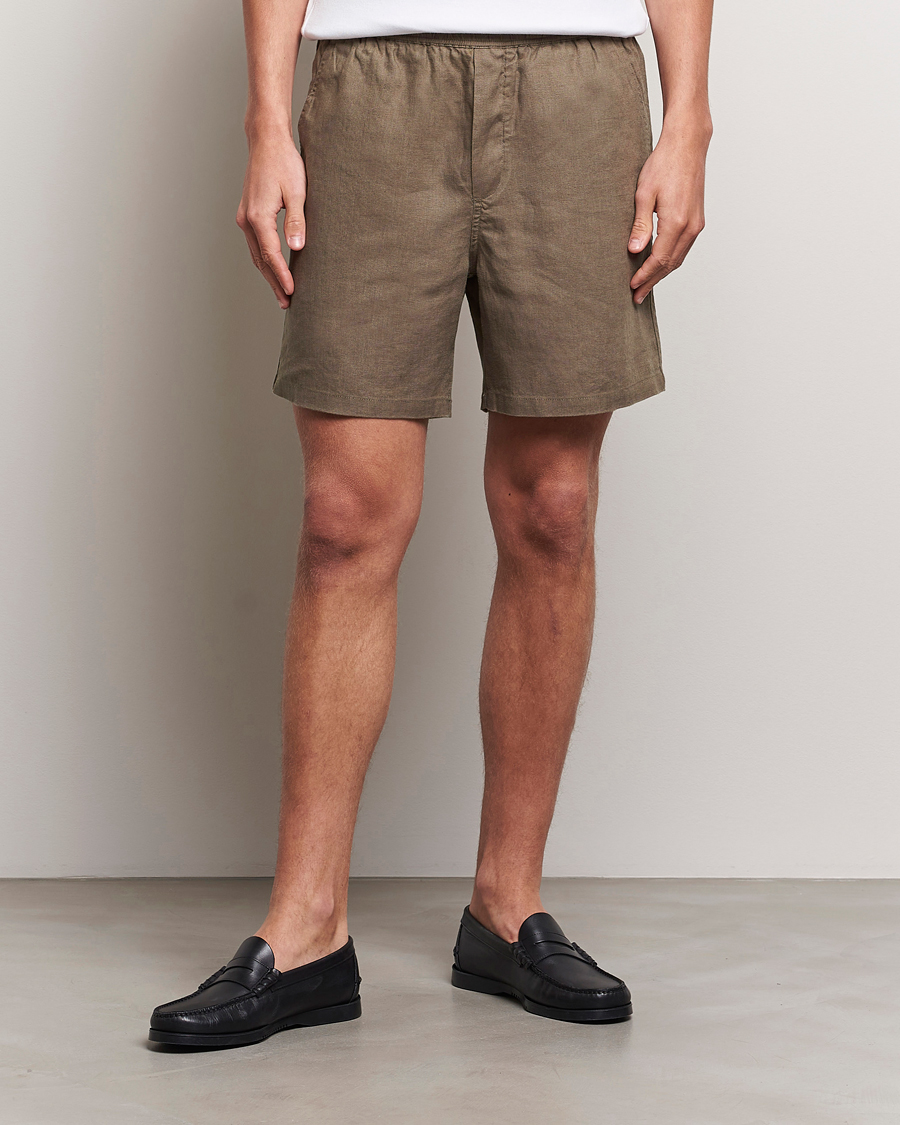 Herr | Shorts | Samsøe Samsøe | Sajabari Linen Drawstring Shorts Bungee Cord
