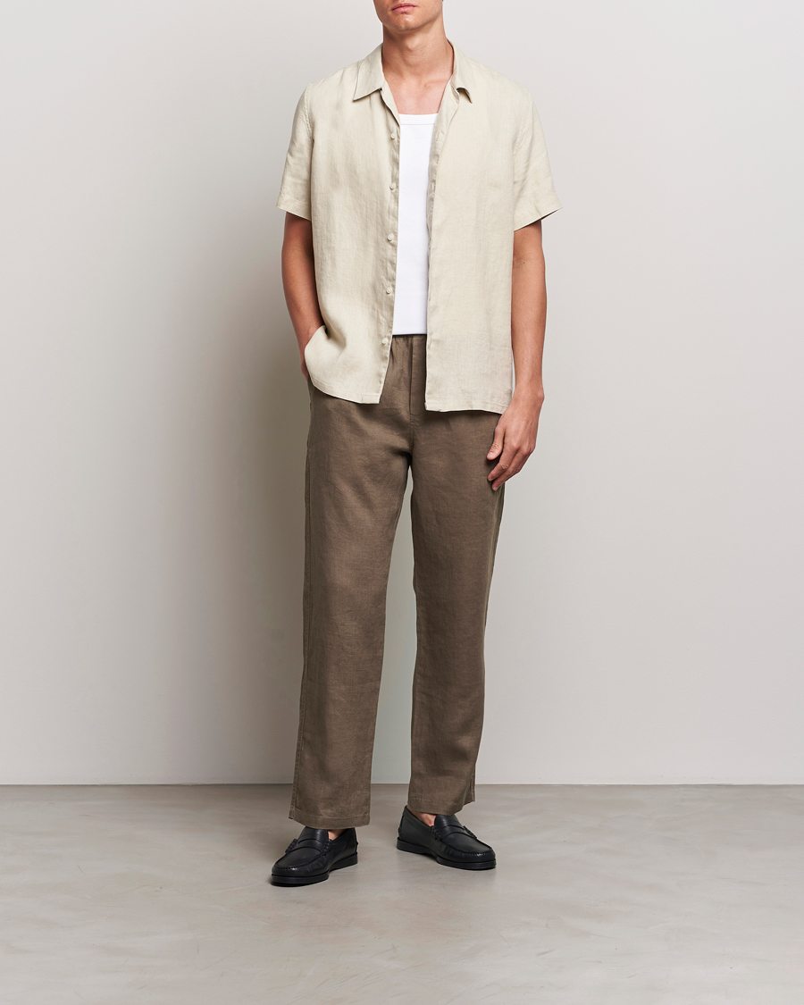 Herr | Byxor | Samsøe Samsøe | Sajabari Linen Drawstring Trousers Bungee Cord