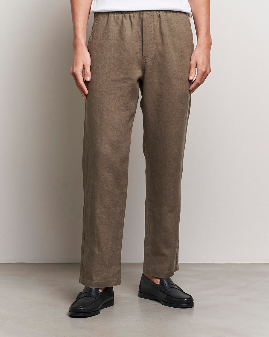 Herr | Byxor | Samsøe Samsøe | Sajabari Linen Drawstring Trousers Bungee Cord