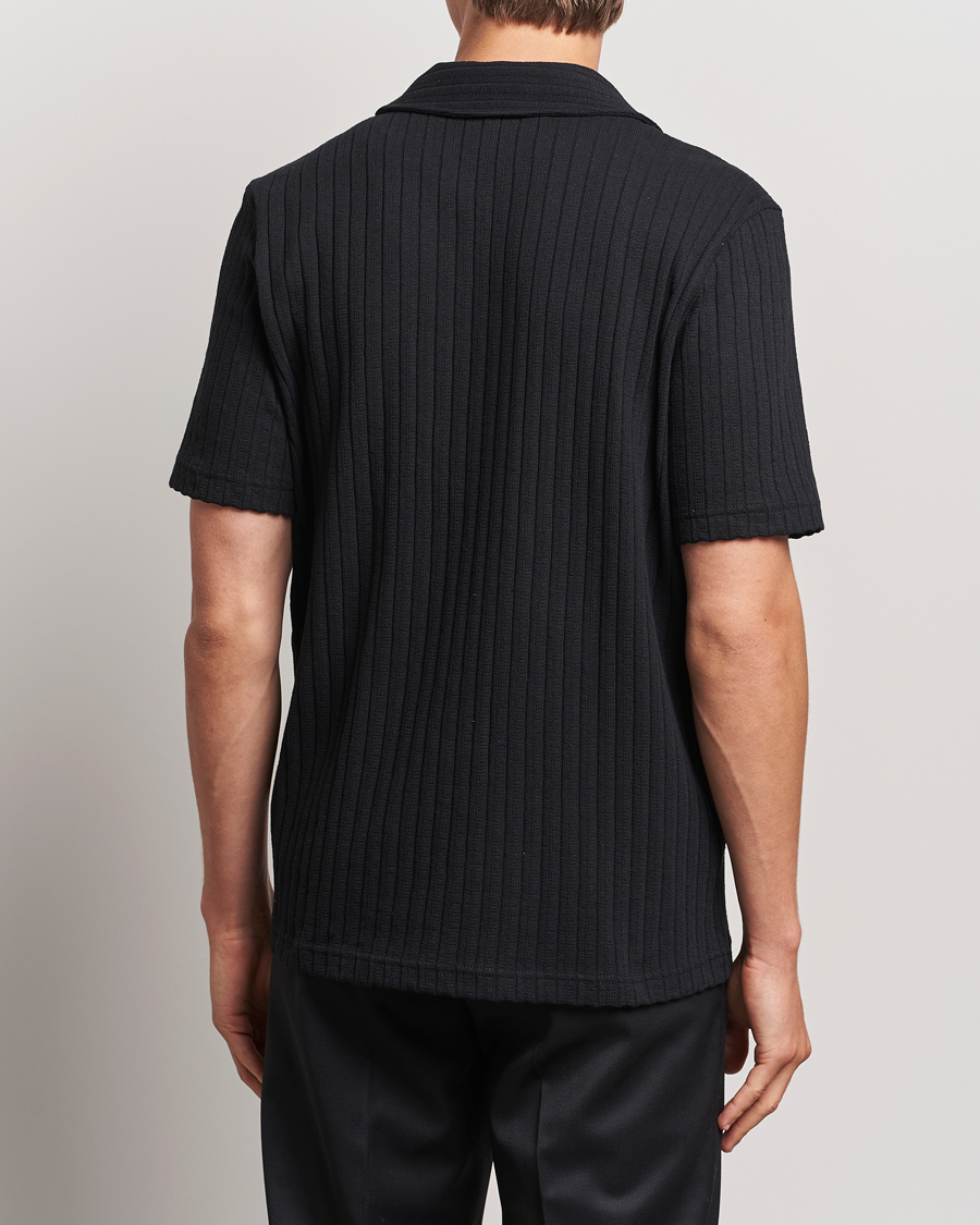 Herr | Skjortor | Samsøe Samsøe | Sakvistbro Structured Short Sleeve Shirt Black