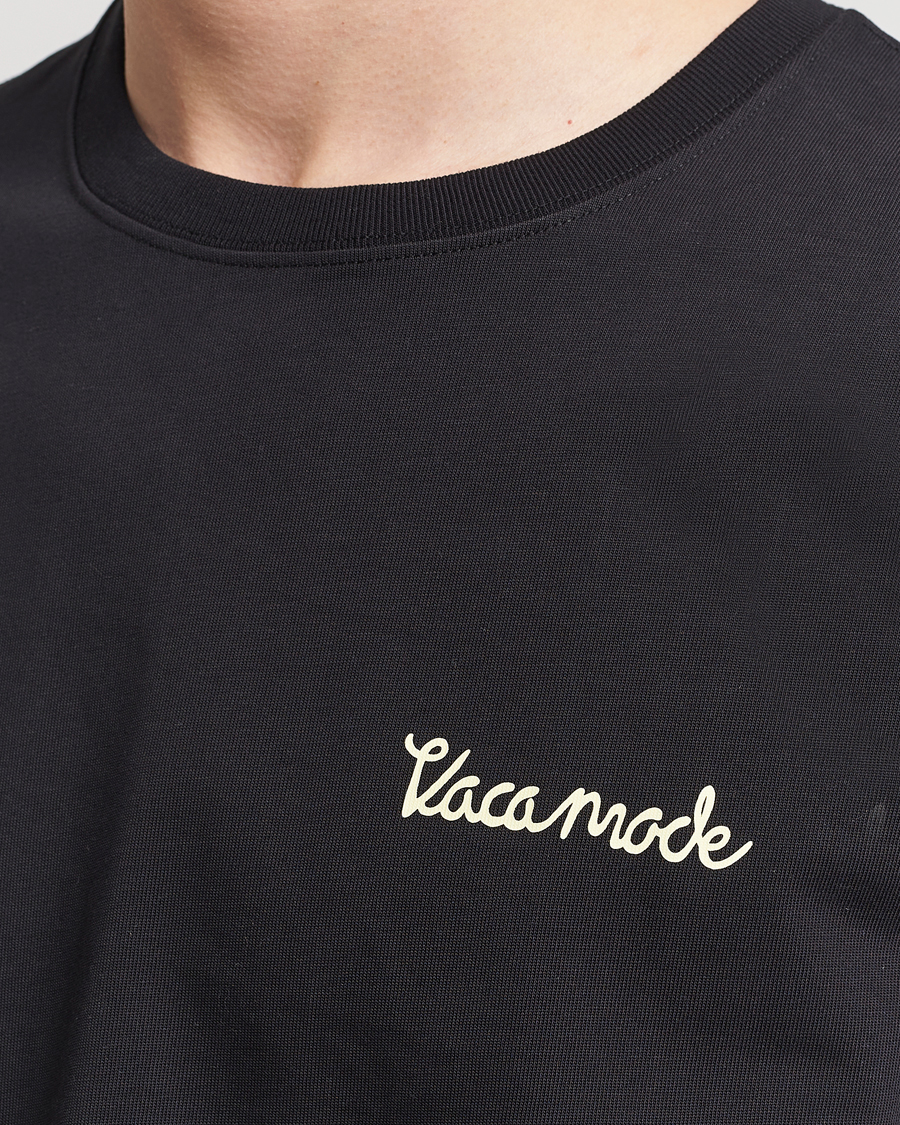 Herr | T-Shirts | Samsøe Samsøe | Savaca Printed Crew Neck T-Shirt Black