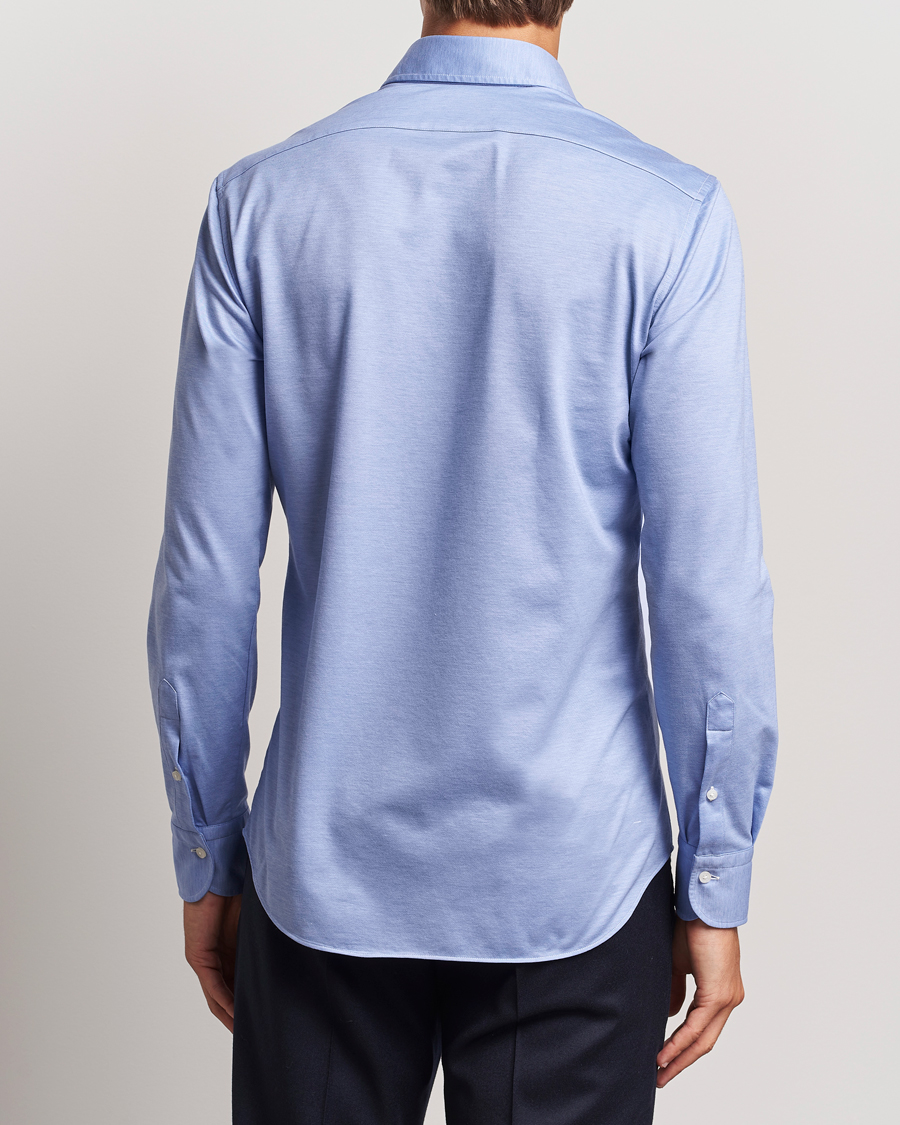 Herr | Skjortor | Grigio | Cotton Jersey Shirt Light Blue