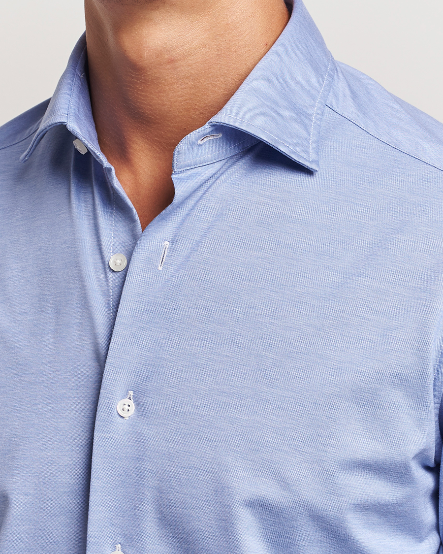 Herr | Skjortor | Grigio | Cotton Jersey Shirt Light Blue