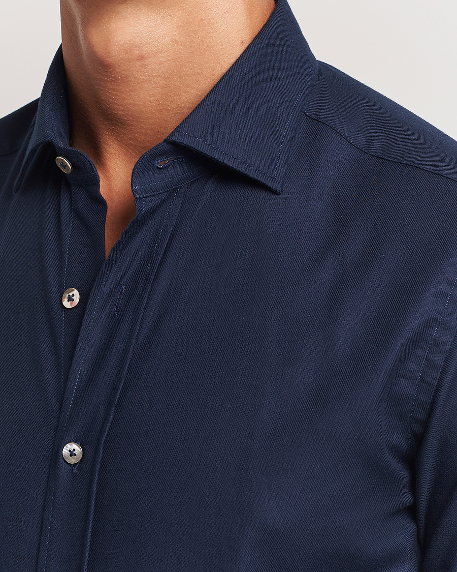 Herr | Skjortor | Grigio | Cotton Twill Shirt Navy