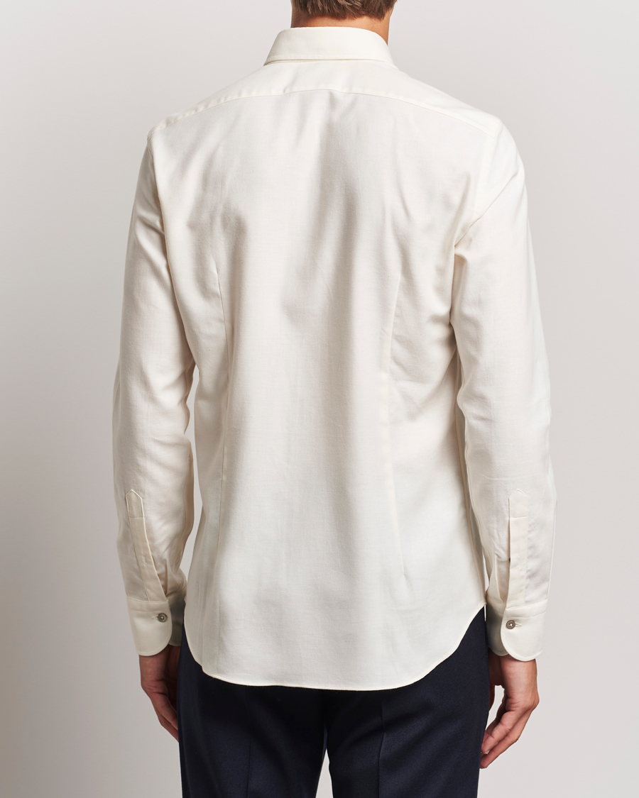 Herr | Skjortor | Grigio | Cotton Twill Shirt Off White