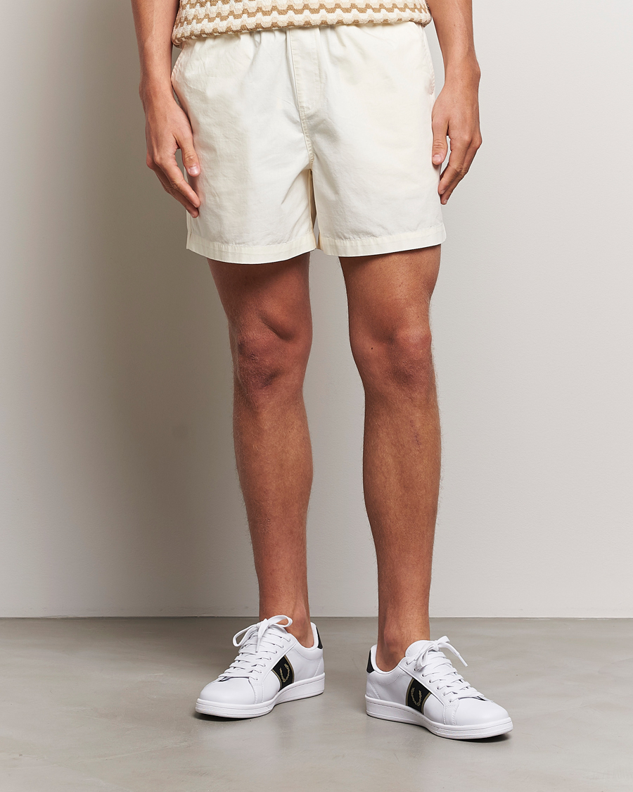 Herr |  | Fred Perry | Woven Ripstop Drawstring Shorts Ecru