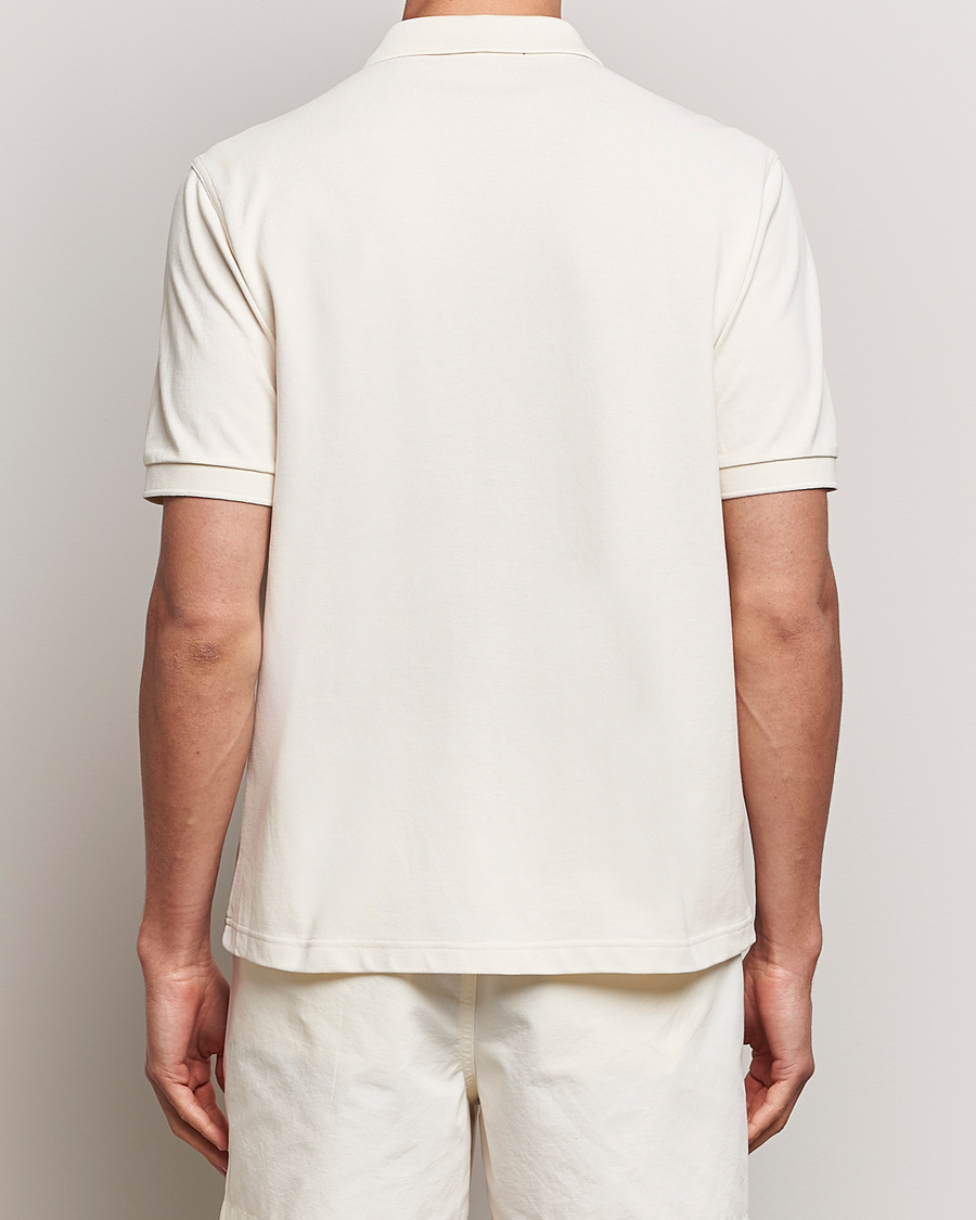 Herr | Skjortor | Fred Perry | Towelling Panel Polo Short Sleeve Shirt Ecru