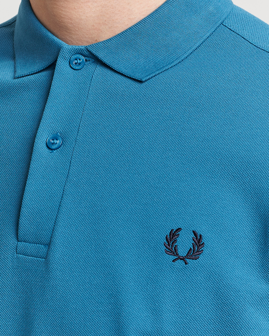 Herr | Pikéer | Fred Perry | Plain Polo Shirt Ocean Blue
