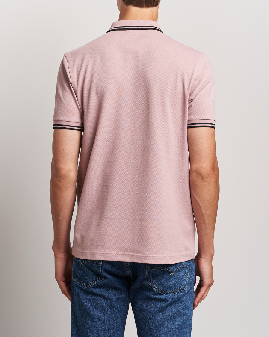 Herr | Pikéer | Fred Perry | Twin Tipped Polo Shirt Dusty Rose Pink