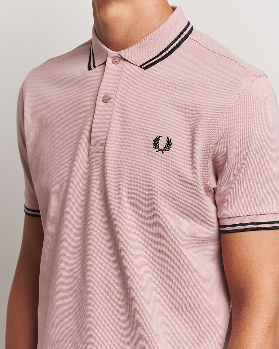Herr | Pikéer | Fred Perry | Twin Tipped Polo Shirt Dusty Rose Pink