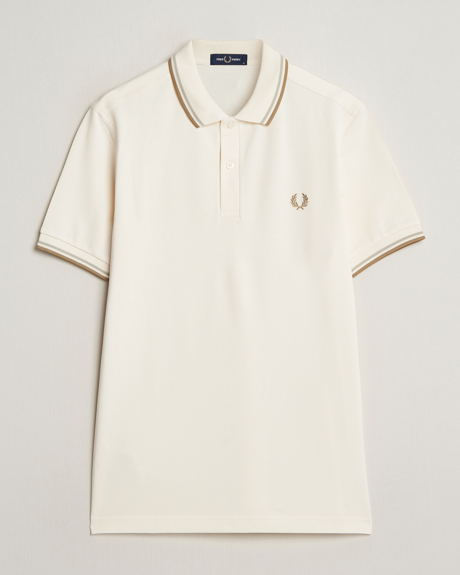 Herr | Pikéer | Fred Perry | Twin Tipped Polo Shirt Ecru