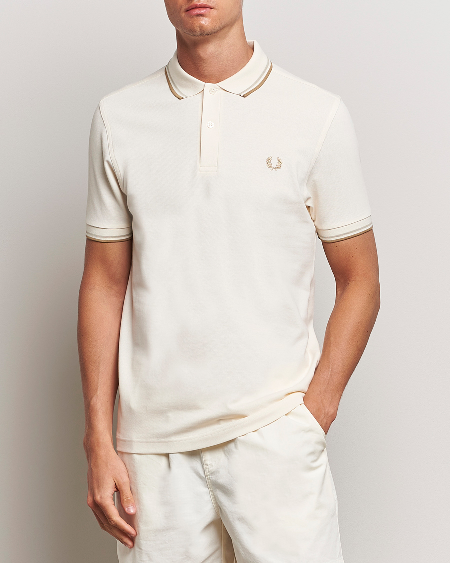 Herr | Fred Perry | Fred Perry | Twin Tipped Polo Shirt Ecru