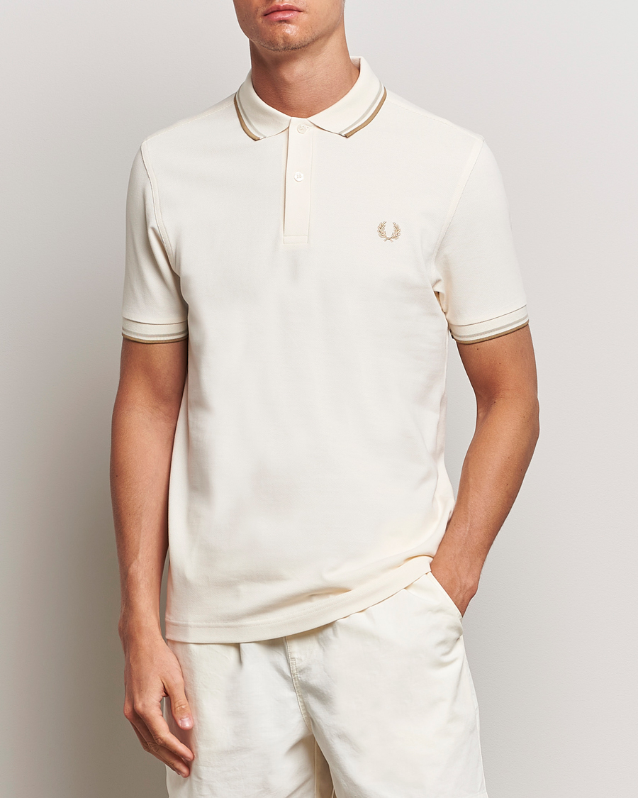 Herr | Pikéer | Fred Perry | Twin Tipped Polo Shirt Ecru