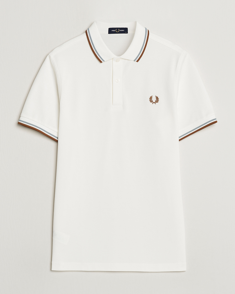 Herr | Pikéer | Fred Perry | Twin Tipped Polo Shirt Snow White