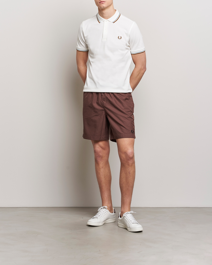 Herr | Pikéer | Fred Perry | Twin Tipped Polo Shirt Snow White